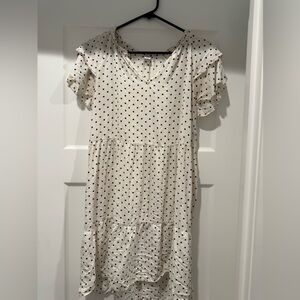 Old Navy Cream Polka Dot Dress